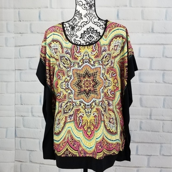 NY Collection women's size large lose fit top - Picture 1 of 8